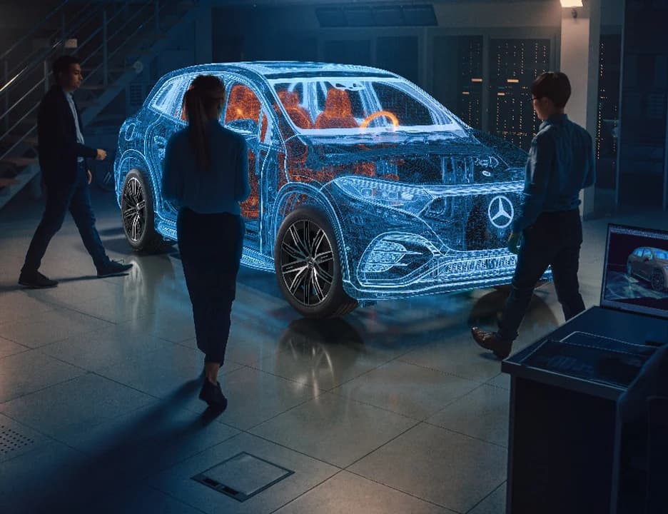 Mercedes-Benz EQS SUV with ECO Assist Function