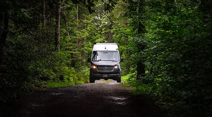 Sprinter cargo van in action